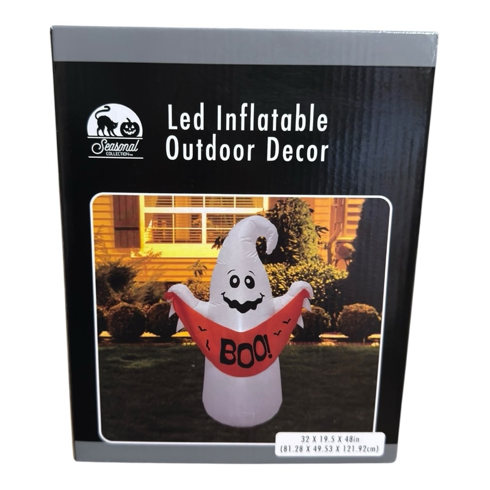 Halloween LED Inflatable 48” Ghost Outdoor Decoration NWT